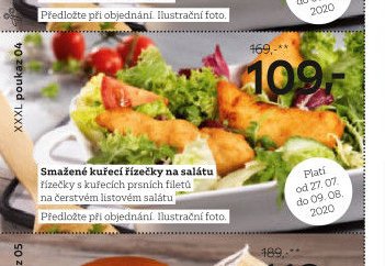 Smažené kuřecí řízečky na salátu