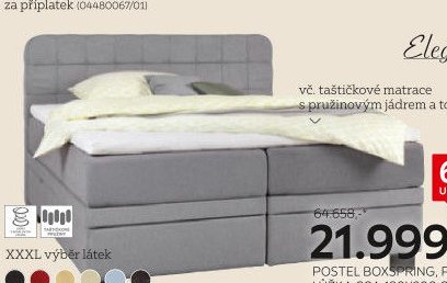 POSTEL BOXSPRING, PLOCHA LŮŽKA CCA 180X200 CM