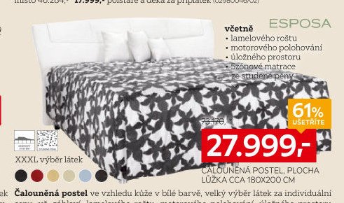 ČALOUNĚNÁ POSTEL