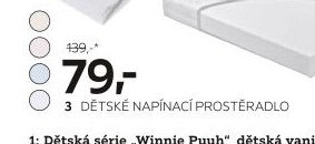 3 Dětské napínací prostěradlo