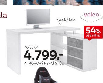Rohový psací stůl
