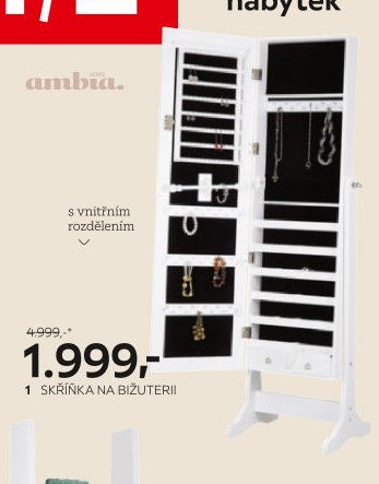 skříňka na bižuterii