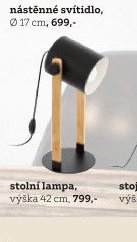 stolní lampa, výška 42 cm