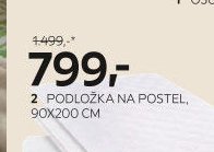 Podložka na postel, 90x200 cm