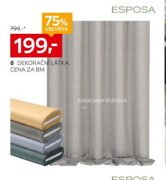 8 DEKORAČNÍ LÁTKA