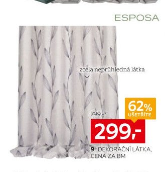 9 DEKORAČNÍ LÁTKA