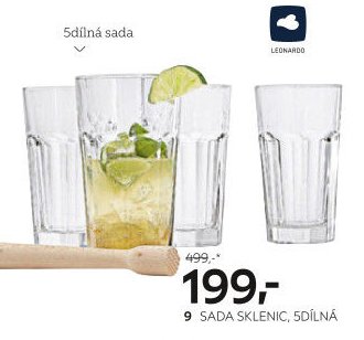 Sada sklenic, 5dílná sada