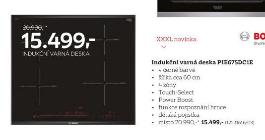 Indukční varná deska PIE675DC1E