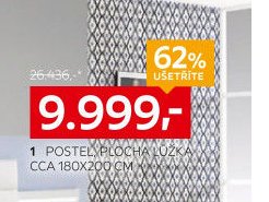 1 POSTEL, PLOCHA LŮŽKA CCA 180X200 CM
