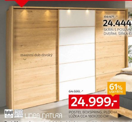 SKŘÍŇ S POSUVNÝMI DVEŘMI, ŠÍŘKA CCA 250 CM
