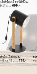stolní lampa, výška 42 cm