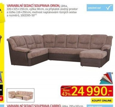 Variabilní sedací souprava ORION