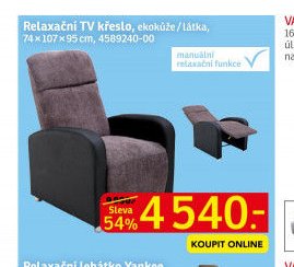 Relaxační TV křeslo