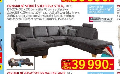 Variabilní sedací souprava STICK