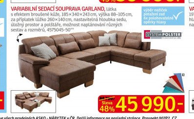 Variabilní sedací souprava GARLAND