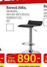 Barová židle, ekokůže