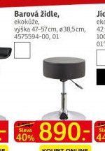 Barová židle, ekokůže