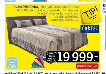 Dvoulůžko Evita