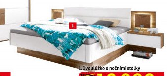 Dvoudůžko s nočními stolky (Capri)