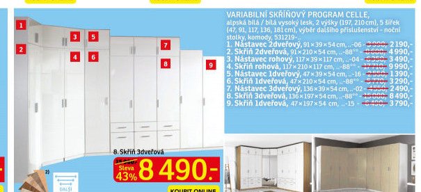 Variabilní skříňový program Celle