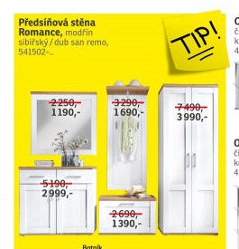 Předsíňová stěna Romance