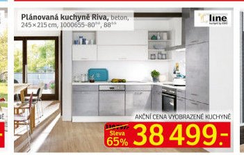 Plánovaná kuchyně Riva