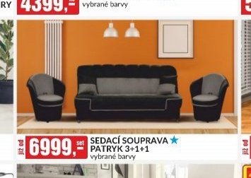 Sedací souprava Patryk 3+1+1