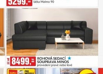 Rohová sedací souprava Minos