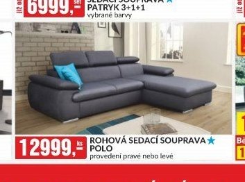 Rohová sedací souprava Polo