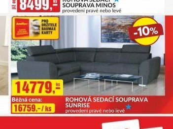 Rohová sedací souprava Sunrise