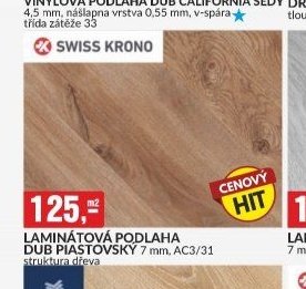 LAMINÁTOVÁ PODLAHA DUB PIASTOVSKÝ