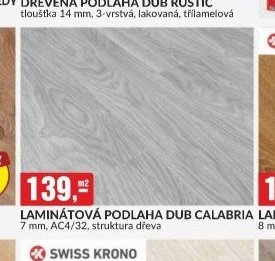 LAMINÁTOVÁ PODLAHA DUB CALABRIA