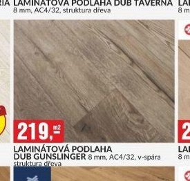 LAMINÁTOVÁ PODLAHA DUB GUNSLINGER