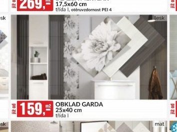 OBKLAD GARDA 25x40 cm