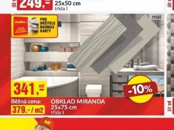 OBKLAD MIRANDA 25x75 cm