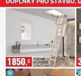 PŮDNÍ SCHODY 120x70 cm