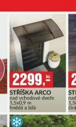STŘÍŠKA ARCO nad vchodové dveře 1,5x0,9 m