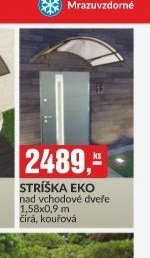 STŘÍŠKA EKO nad vchodové dveře 1,5x0,9 m
