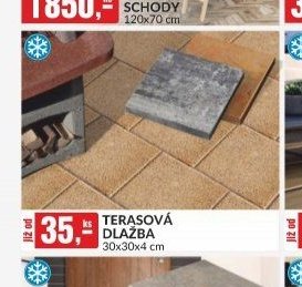 TERASOVÁ DLAŽBA 30x30x4 cm