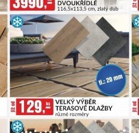 VELKÝ VÝBĚR TERASOVÉ DLAŽBY