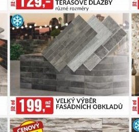 VELKÝ VÝBĚR FASÁDNÍCH OBKLADŮ