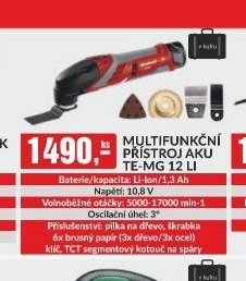 Multifunkční přístroj aku TE-MG 12 LI