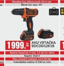 Aku vrtačka BDCDD12K1B