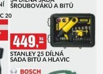 Stanley 25 dílná sada bitů a hlavic