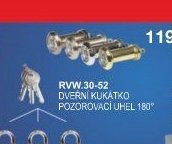 RVW. 30-52 Dveřní kukátko, pozorovací úhel 180°