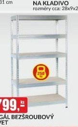 REGÁL BEZŠROUBOVÝ RIVET