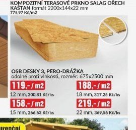 OSB desky 3, pero-drážka