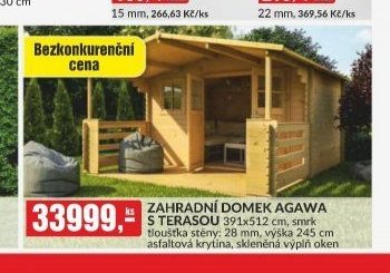 Zahradní domek Agawa s terasou