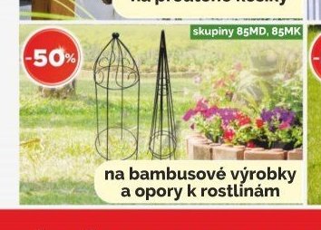 Bambusové výrobky a opory k rostlinám