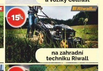 na zahradní techniku Riwall